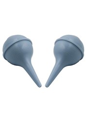 Comfort Axis Baby Bulb Style Ear Wax and Nasal Aspirator, 2 Ounces, 2 Pack, Blue
