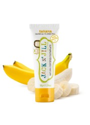 Jack N Jill Natural Toddler Toothpaste for Baby Kids and Infants 6 Months Up Fluoride Free Training Toothpaste for Toddlers 13 40 Xylitol BPA Free Banana 176 oz Pack of 1