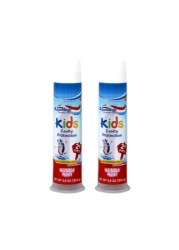 Aquafresh Kids Pump Cavity Protection Bubble Mint Fluoride Toothpaste for Cavity Protection 46 ounce pack of 2