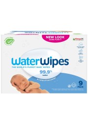 Water Wipes Purest Baby Wipes White 60 Wipes Pack of 9