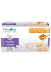 Himalaya Milk And Honey Nourishing Baby Soap White 125g Value Pack of 6
