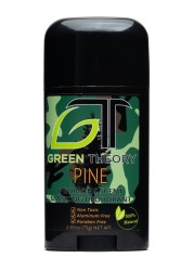 GT GREEN THEORY Probiotic Natural Deodorant Pine Hunting Scent Mask Outdoors Wilderness Tree Scent Collection Solid 265 Ounces