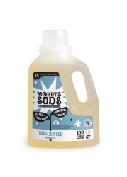 Molly&#39;s Suds Liquid Laundry Detergent Clean Laundry Detergent Soap for Sensitive Skin 2x Concentrated, High Efficiency (HE) Unscented - 100 Loads