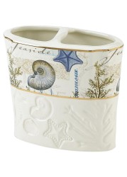 Avanti Linens - Toothbrush Holder, Countertop Accessories, Bathroom Home Decor (Antigua Collection)