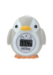 Nuby Bath and Room Digital Thermometer - Baby Thermometer for Safe and Cozy Bath and Room Temperatures - Penguin