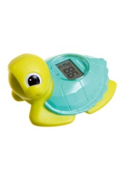 Dreambaby Baby Bath &amp; Room Thermometer - Floating Turtle Toy for Water Temperature Monitoring - Turtle Temperature Monitoring for Newborns, Infants, and Toddlers with Fahrenheit Display