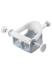Summer by Ingenuity My Bath Seat for Sit-Up Baby Bathing, Sure &amp; Secure Suction Cups, ASTM Safety Tested &amp; Approved, Backrest for Assisted Sitting, Easy Setup &amp; Storage, Gray