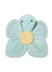 Nuby Turtle Baby Bath Cushion for Bathtub or Sink, Soft and Easy to Dry Fabric, 0-6 Months, Turquoise