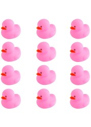 umbresen Pink Rubber Ducks Preschool Bath Toys Bathtub Duckies Gift for Baby Shower Infants Toddlers Car Pool Float Halloween Adults Party Favors Carnival Decorations Small Pink 2212pcs