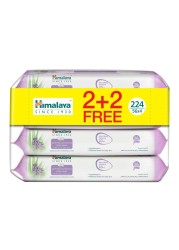 Himalaya Soothing And Protecting Baby 56 Wipes White Pack of 4