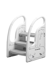 Eazy Kids 3 Step Stool - Grey