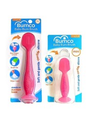 Baby Bum Brush Original Diaper Rash Cream Applicator Soft Flexible Silicone Brush Unique Gift Mini Diaper Rash Cream Applicator with Travel Case Pink Pink