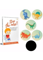 Potty Training Seat Magic Sticker Dinosaur Toddler Potty Training Toilet Color Changing Sticker 5 Pack Toilet Targets with Free Potty e Book Use with or Without Potty Chart or Potty Watch