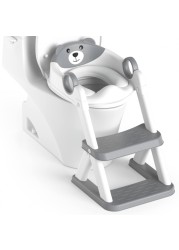 Rabb 1st Potty Training Seat Upgrade Toddler Toilet Seat for Kids Boys Girls 2 in 1 Potty Training Toilet Splash Guard AntiSlip Pad Step Stool