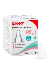 Pigeon Peristaltic Nipple L Cross Cut Bulk Clear 01855