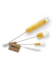 Bambaw Bottle Brush Set 4 Bottle Brushes Cleaning Brushes Bottle Brushes Bottle Swabs Straw Brush Glass Brushes Soft Cotton Tip 4 Sizes