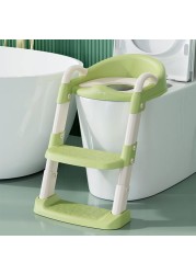 BBfancy Potty Chair, potty training toilet seat with step stool ladder for Kids and Toddler Boys Girls - Kids Potty Training Soft Padded Seat&iuml;&frac14;&circ;Green&iuml;&frac14;&permil;