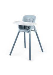 Chicco Zest 4-in-1 Folding High Chair, Feeding Chair, Toddler Chair and Youth Stool, Multi-Use Easy Clean High Chair Capri/Blue