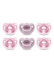 NUK Comfy Pacifiers, 0-6 Months, 6 Count (Pack of 1)