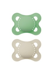 MAM Original Matte Baby Pacifier Nipple Shape Helps Promote Healthy Oral Development Sterilizer Case 2 Pack 06 Months Unisex2 Count Pack of 1