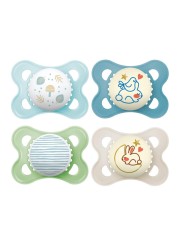 MAM Day &amp; Night Pacifiers, Glow in The Dark Pacifier for Breastfed Babies, 0-6 Months, Baby Boy