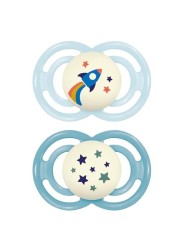 MAM Perfect Night Pacifiers Glow in The Dark Pacifiers MAM Pacifiers 16 Plus Months Best Pacifier for Breastfed Babies Baby Boy Pacifier