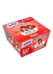 Safio Immunity Booster Strawberry Flavoured Yoghurt 110g Pack of 4