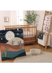The Peanutshell 5 Piece Baby Crib Bedding Set for Boys &amp; Girls - Newborn, Infant &amp; Toddler Nursery Bed Set Decor with Fitted Crib Sheets, Blanket, Dust Ruffle, Crib Comforter - Joshua Tree