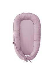 CooCooBaby Infant Lounger, Baby Nest Cover for Baby Girls &amp; Boys, Newborn Essentials for Baby 0-12 Months, 100% Cotton Breathable, Co Sleeper Portable Travel Bed (LavenderBlush, Cotton)