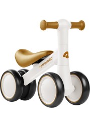 Retrospec Cricket Baby Walker Balance Bike with 4 Wheels for Ages 12-24 Months - Toddler Bicycle Toy for 1 Year Old&rsquo;s - Ride On Toys for Boys &amp; Girls