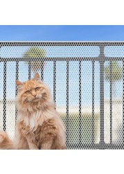 Piowet Cat Netting Balcony cat net Balcony Cat AntiFall Netting Pet Balcony Mesh Fence Net Child Safety Screen Protection Crib Mesh for Pets Baby 25x165 ft