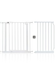 Baby Safe - Metal Safety Gate w / t 45cm Extension - White