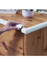 Toddleroo by North States Foam Edge Protector Add Safety Around Wood Glass or Stone Edges with Impact Absorbing Foam Protector Baby Proof with Confidence 79 Roll White