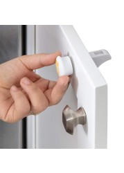 Baby Proofing 37 Pcs Set Cabinet Locks Child Safety 10 Magnetic Cabinet Locks2 Keys 8 Clear Corner Protectors 4 Outlet Plugs 10 Child Safety Locks No Drill Required Baby Proof Set