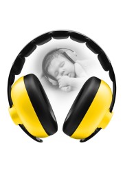 BBTKCARE Baby Ear Protection for Babies - Noise Reduction Earmuffs 3-36 Months- Comfortable Baby Headphones Against Hearing Damage &amp; Improves Sleep - Yellow