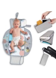 Lulyboo Portable Diaper Changing Pad - Diaper Changer Travel Bag &amp; Baby Changing Pad, Foldable Baby Changing Mat, Portable Changing Pad for Baby Gift - Changing Station, Baby Registry Search - Bubble