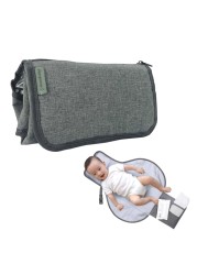 Dreambaby Fold and Go Baby Changing Pad - Portable Diaper Changing Pad - Organizer Pockets, Cushioned, Foldable Changing Mat Fits in Diaper Bag for Easy On the Go Diaper Changing Pad, Great for Travel