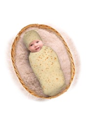 Burritos Baby Stuff Baby Swaddle Baby Essentials Swaddle Sack,Baby Stuff Newborn Swaddle Baby Swaddle Sleep Sacks Wrap Receiving Blanket Soft Stretchy with Beanie Hat Gifts for Infant B06