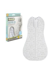 Woombie Air BB Love Blanket, Gray/White, 14-19 Pound