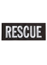Rescue Emergency SAR Large XL 10&#39;x4&#39; Body Armor Plate Carrier Tactical Embroidered Hook Patch