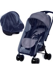 Wanateber Mosquito Net for Stroller Protective Baby Stroller Mosquito Net 2Pack Perfect Bug Net for Strollers Bassinets Cradles Playards Pack N Plays and Portable Mini Crib Navy