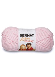 Bernat Softee Chunky Yarn 35 Oz Gauge 6 Super Bulky Baby Pink