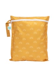 Bumkins Waterproof Wet Bag for Baby, Travel, Swim Suit, Cloth Diapers, Pump Parts, Pool, Gym Clothes, Toiletry, Strap to Stroller, Daycare, Zipper Reusable Bag, Wetdry Packing Pouch, Yellow
