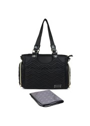 Little Story Matilda Diaper Bag - Black