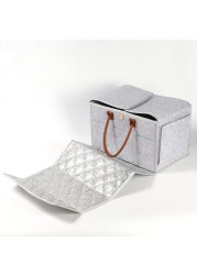 Little Story 2in1 Diaper Caddy with Mat XL - Grey