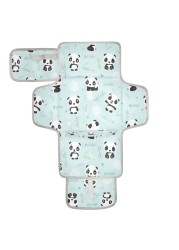 foixnub Cute Cartoon Panda Bear Baby Portable Changing Pads Newborn Diaper Changing Mat Reusable Diaper Changing Station for Baby Toddlers Girls Boys Shower Gifts