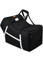 Infant Car Seat Travel Bag for Airplane Compatible with All Nuna Pipa Car Seat and Base,Chicco KeyFit 30 and Base, Padded Car Seat Bags for Air Travel,Car Seat Gate Check Bag with Side Pocket, Black