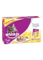 Whiskas Purrfectly Chicken Entree Wet Cat Food 85g Pack of 12