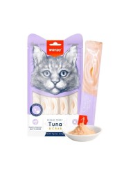 Wanpy Creamy Lickable Cat Treats &ndash; Tuna &amp; Crab (14gx5)