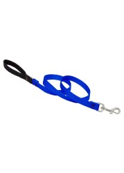 Dog Leash by Lupine in 34 Wide Blue 4Foot Long with Padded Handle
